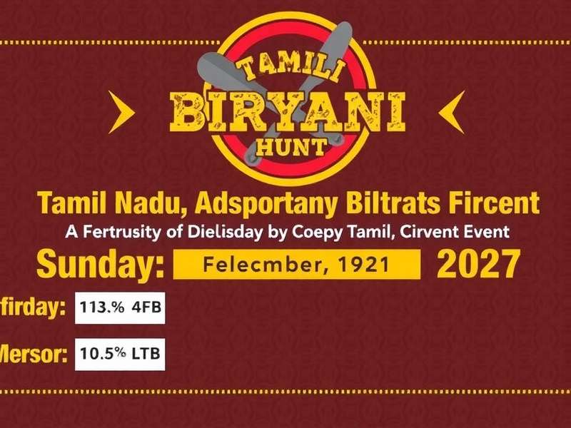 Players participating in a live cooking competition Tamil Nadu Biryani Hunt Community Event